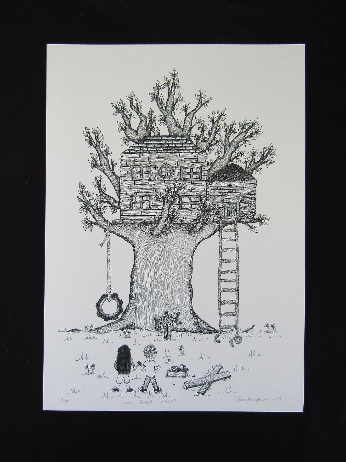 "Home Sweet Home" - Limited Edition Art Print - Corina Fitzgibbon Art