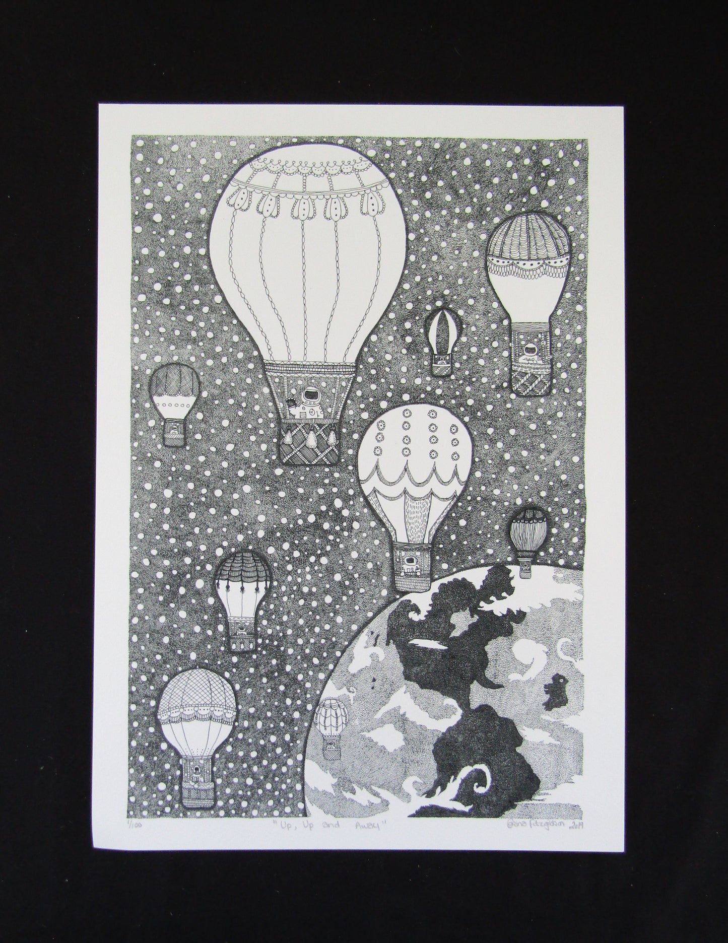 "Up, Up and Away" - Limited Edition Art Print - Corina Fitzgibbon Art